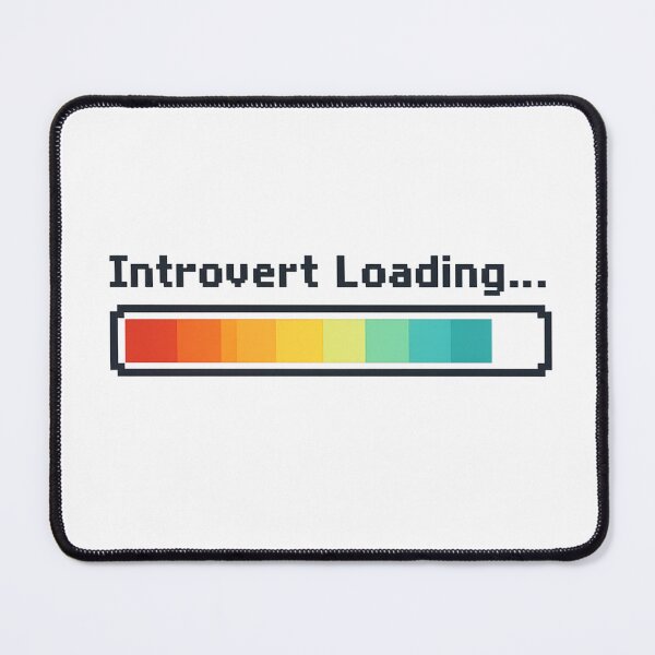 Item preview, Retro Pixel Art Introvert Loading Bar Tee designed and sold by Moodrip.