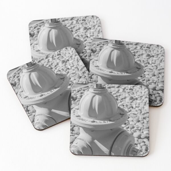 Item preview, Black and White Fire Hydrant Close Up designed and sold by LeonaLines.