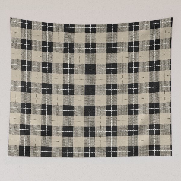 Item preview, Beige And Black Buffalo Plaid Checkered Pattern designed and sold by pattern-archive.