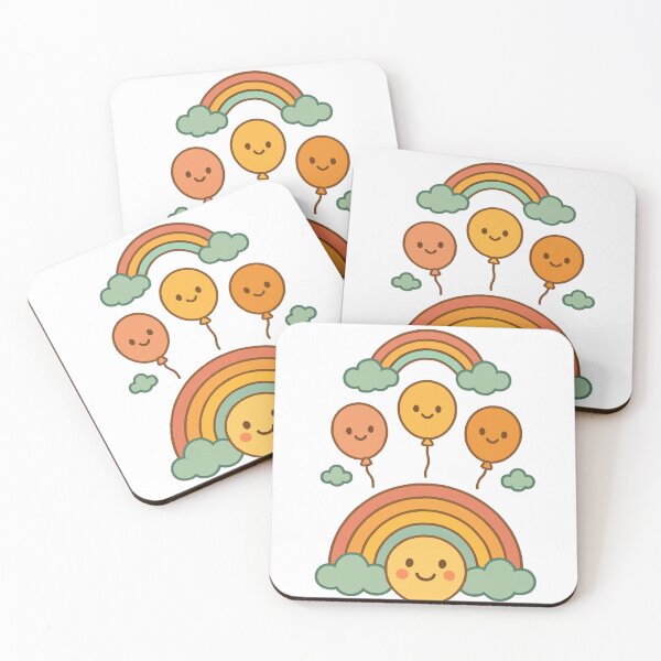 Item preview, Colorful Balloons in the Sky – Happy Art designed and sold by Joyfulfabric.