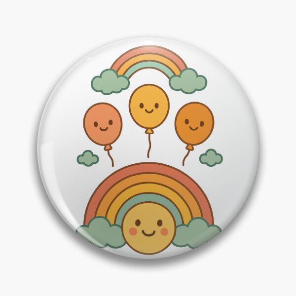 Item preview, Colorful Balloons in the Sky – Happy Art designed and sold by Joyfulfabric.