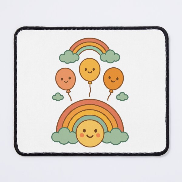 Item preview, Colorful Balloons in the Sky – Happy Art designed and sold by Joyfulfabric.