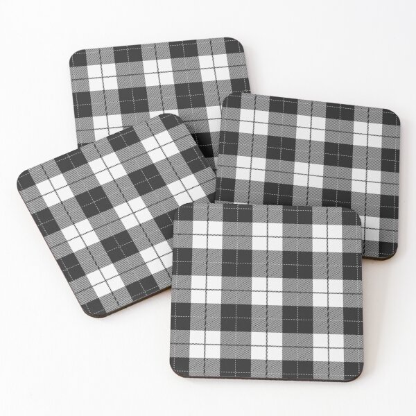 Item preview, Black And White Buffalo Plaid Checkered Pattern designed and sold by pattern-archive.