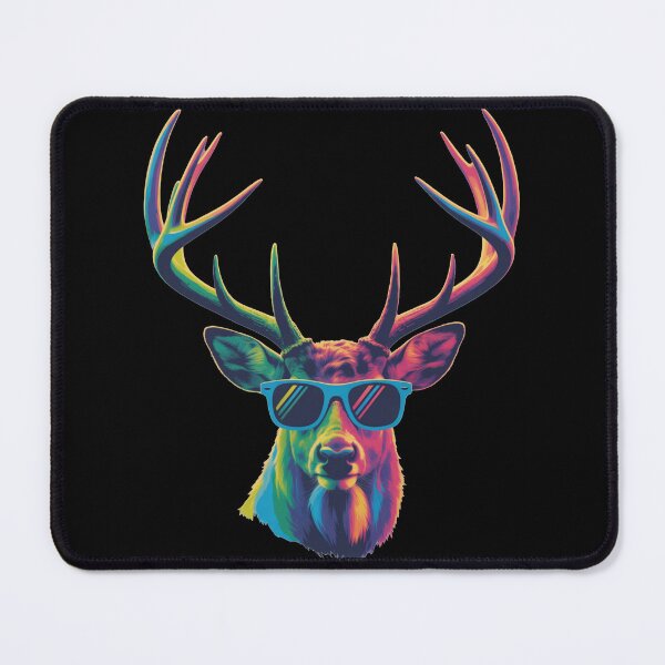 Item preview, Rainbow Stag Head – Trendy Hipster Deer Illustration designed and sold by DreamOnShirts.