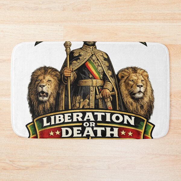 Item preview, King Rastafari standing beside two lions  designed and sold by FoxstarRavas.