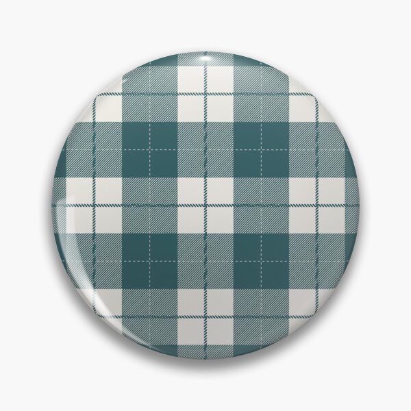 Item preview, Teal And Cream Buffalo Plaid Checkered Pattern designed and sold by pattern-archive.