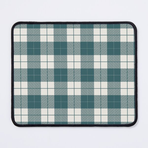 Item preview, Teal And Cream Buffalo Plaid Checkered Pattern designed and sold by pattern-archive.