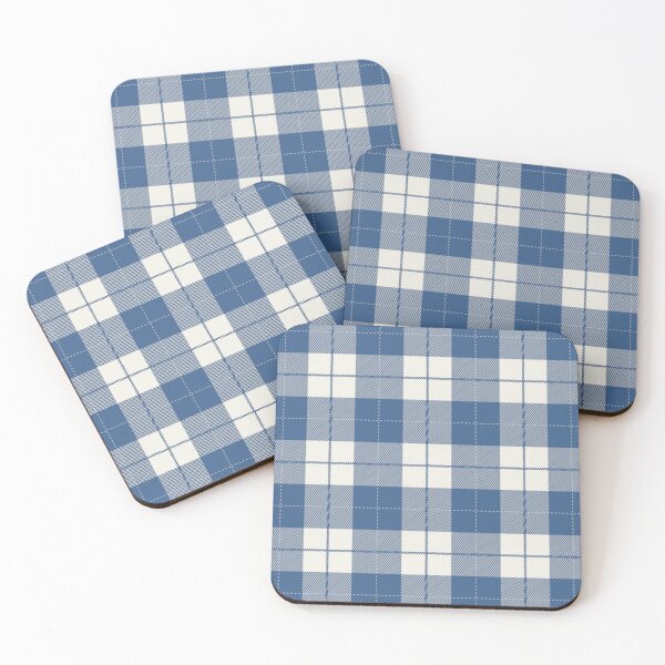 Item preview, Blue And Cream Buffalo Plaid Checkered Pattern designed and sold by pattern-archive.
