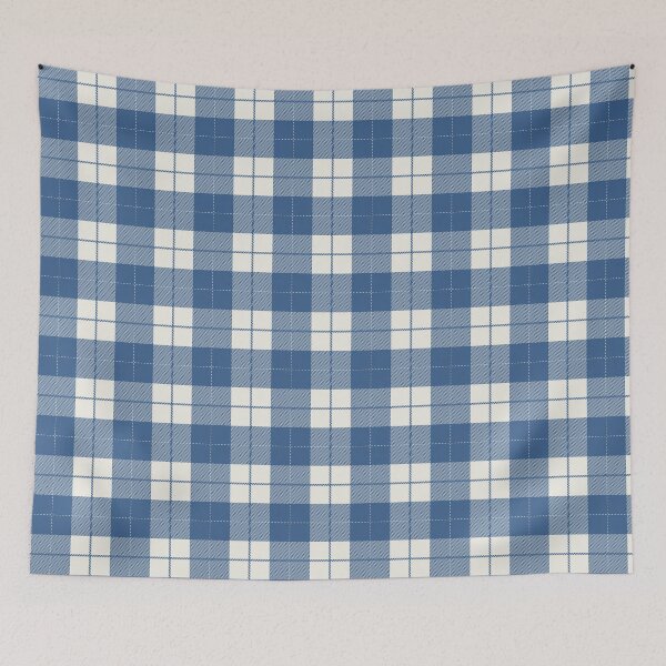 Item preview, Blue And Cream Buffalo Plaid Checkered Pattern designed and sold by pattern-archive.
