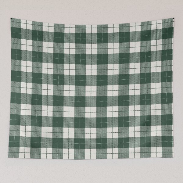 Item preview, Forest Green And Cream Buffalo Plaid Checkered Pattern designed and sold by pattern-archive.