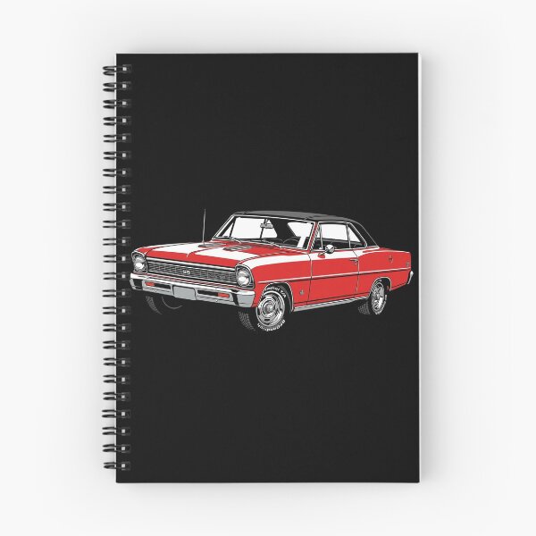 Item preview, 1967 Chevy Nova SS – Classic Red & White Muscle Car Art Print designed and sold by Stinky Lincy's Apparel Company.