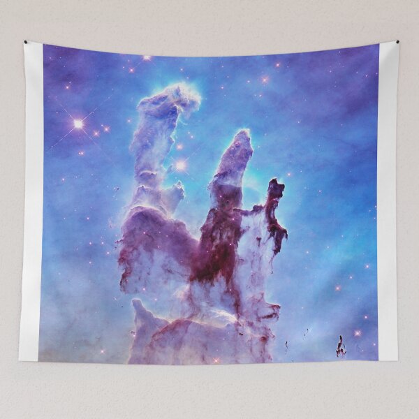 Item preview, Blue Lavender Hubble Telescope Space Art : Pillars of Creation  designed and sold by 2sweetsDesign.