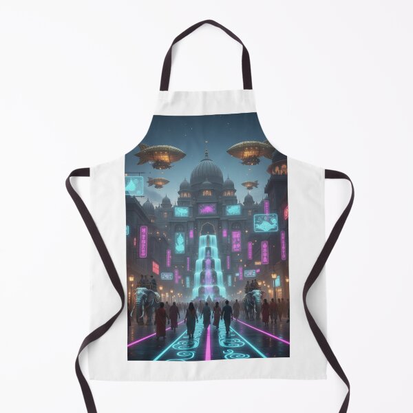 Item preview, Neon Maharaja Cityscape designed and sold by VirtualRealPicture.