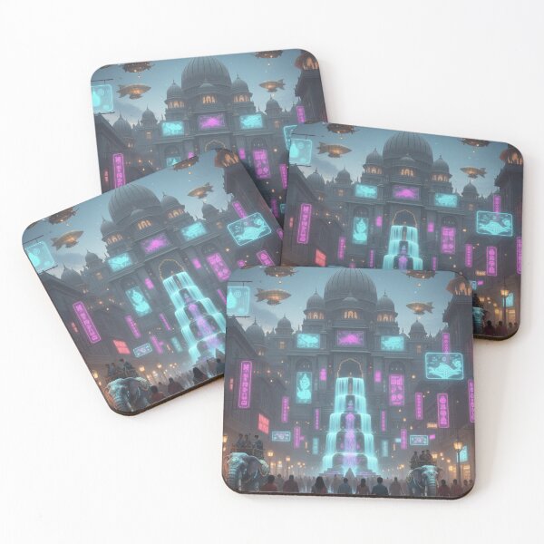 Item preview, Neon Maharaja Cityscape designed and sold by VirtualRealPicture.