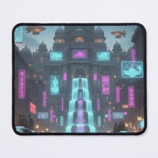 Item preview, Neon Maharaja Cityscape designed and sold by VirtualRealPicture.