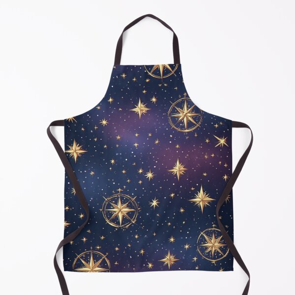Item preview, Golden Celestial Compass and Starry Night Sky Pattern designed and sold by Jimakmo.