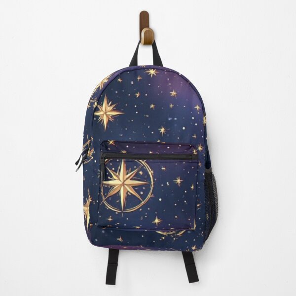 Item preview, Golden Celestial Compass and Starry Night Sky Pattern designed and sold by Jimakmo.