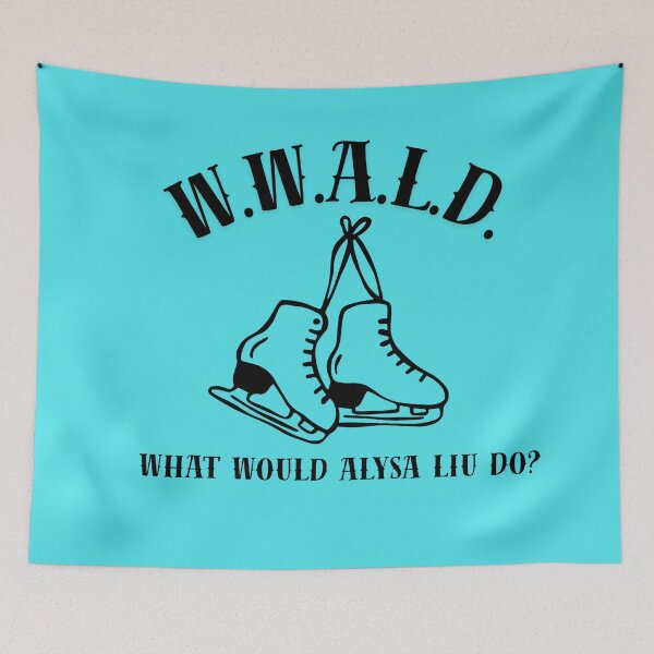 Item preview, What Would Alysa Liu Do? On Sky Blue designed and sold by AnimaliaStar.