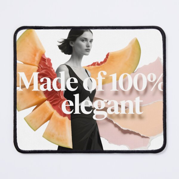 Item preview, Elegant woman in black dress with creative fruit design designed and sold by Creative88Art.