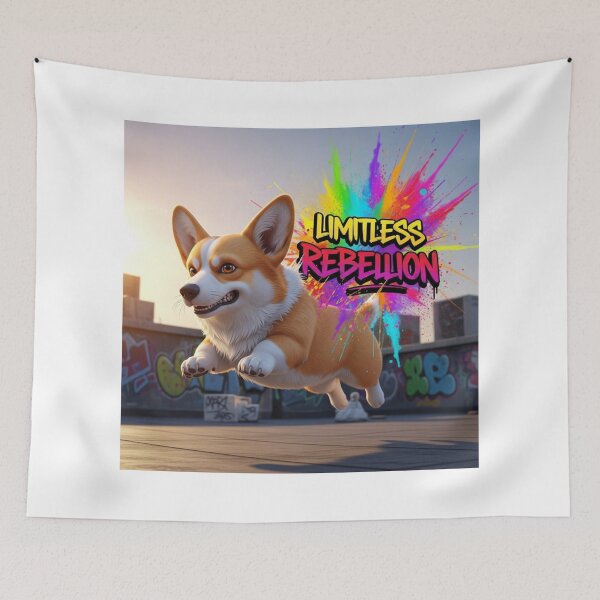 Item preview, Limitless Rebellion Corgi designed and sold by PetJoyPrintsCO.