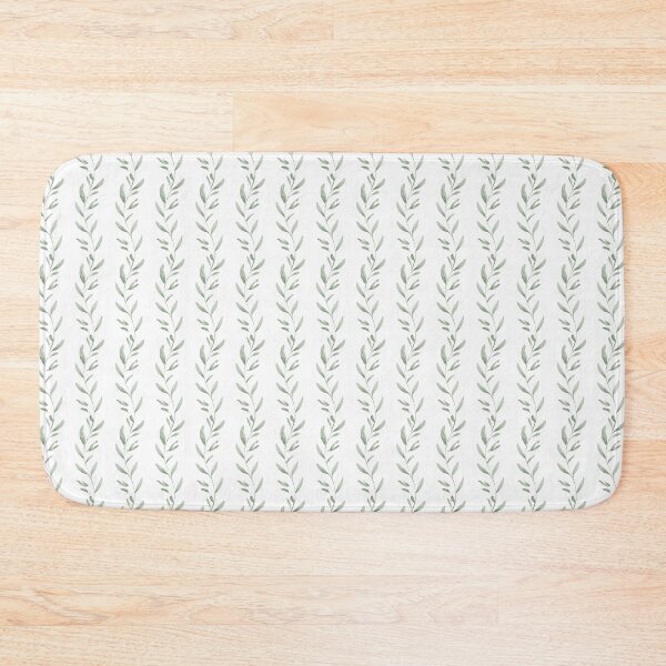 Item preview, White Sage Vertical Watercolor Vine Seamless Pattern designed and sold by DesigntshirtWB.
