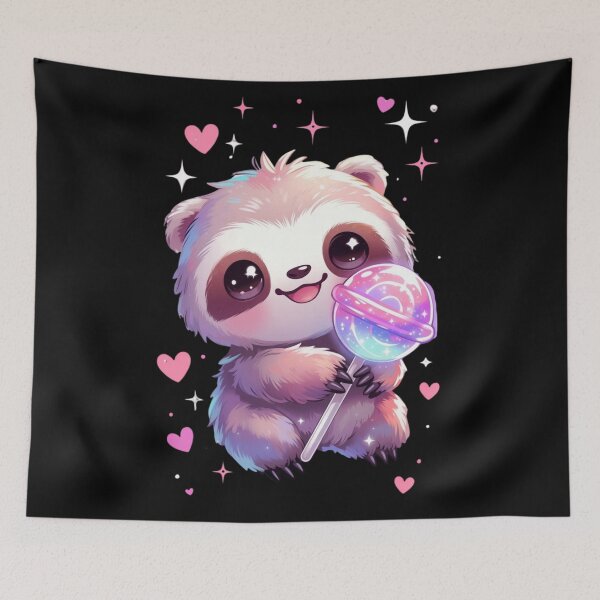 Item preview, Galaxy Lollipop Sloth Kawaii designed and sold by CoquetteLunaCo.