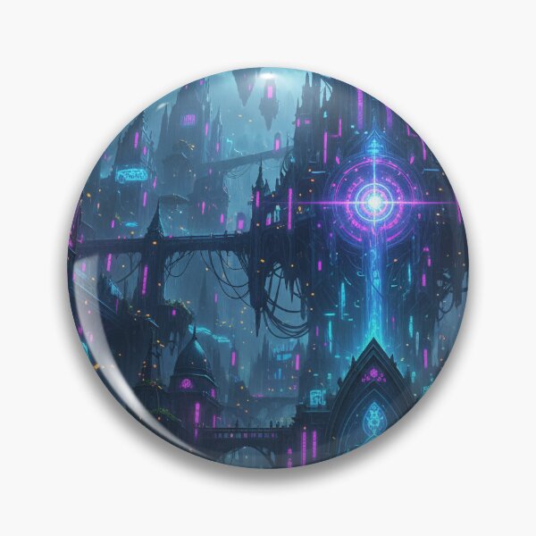 Item preview, Neon Gothic Fantasy City designed and sold by VirtualRealPicture.