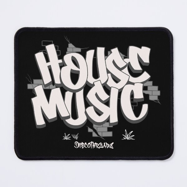 Item preview, HOUSE MUSIC - Urban Brick Wall (White) designed and sold by Discothreadz.