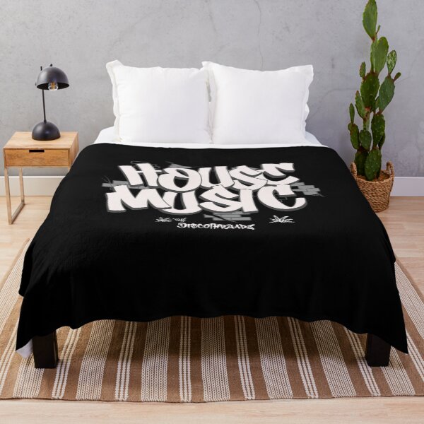 Item preview, HOUSE MUSIC - Urban Brick Wall (White) designed and sold by Discothreadz.