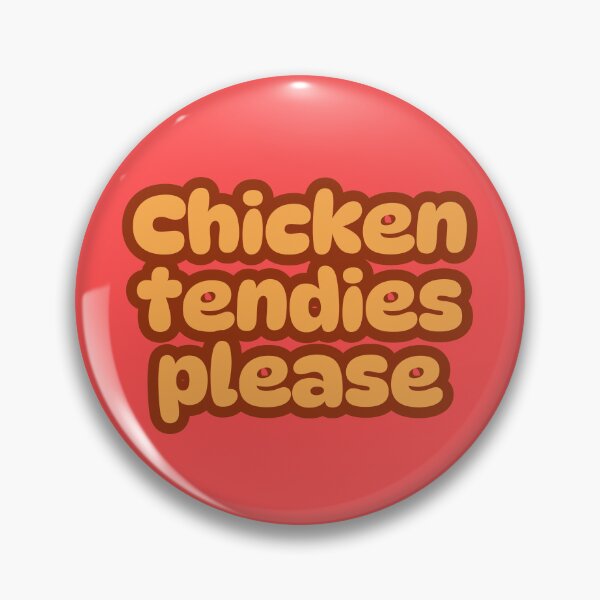 Item preview, Chicken Tendies Please – BBQ Sauce Inspired Comfort Food Typography designed and sold by TheStephanieRome.