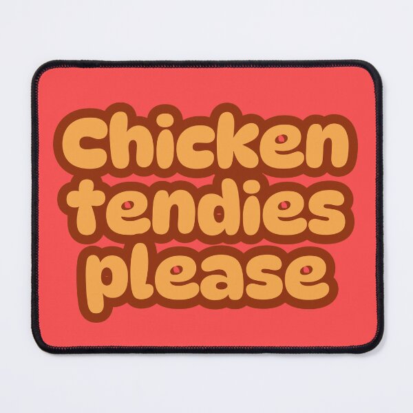 Item preview, Chicken Tendies Please – BBQ Sauce Inspired Comfort Food Typography designed and sold by TheStephanieRome.