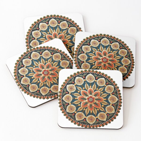 Item preview, Floral Mandala in Warm Tones designed and sold by mimiandema.