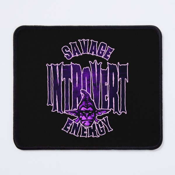 Item preview, Savage Introvert Energy – Quiet but Savage Mood Badge Design designed and sold by AreKreative.