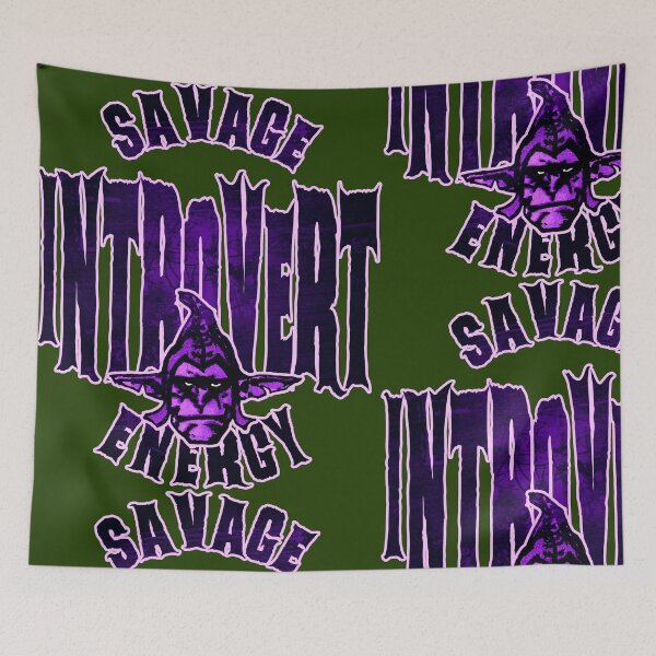 Item preview, Savage Introvert Energy – Quiet but Savage Mood Badge Design  designed and sold by AreKreative.