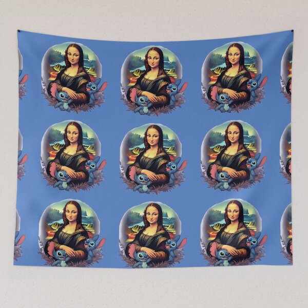 Item preview, Stitch and Mona Lisa. designed and sold by Natalia-Vlad.