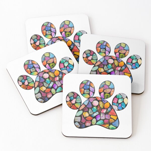 Item preview, Colorful Shapes Paw Print designed and sold by Bdbear10.