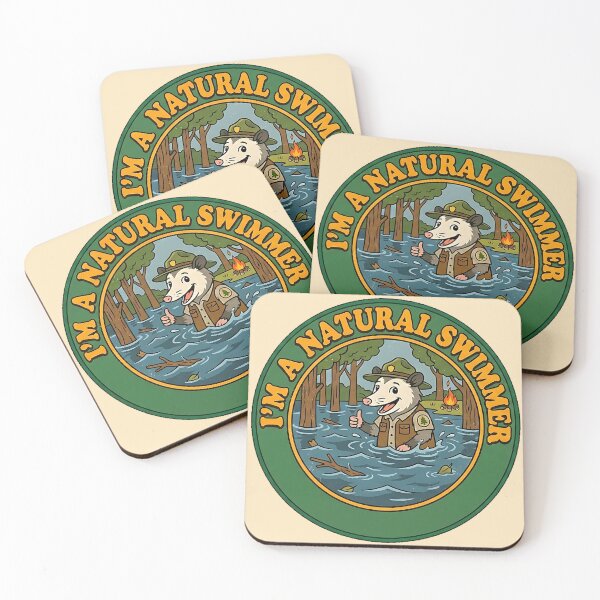 Item preview, Retro 70s Ranger Possum - I'm a Natural Swimmer designed and sold by TSOmac.