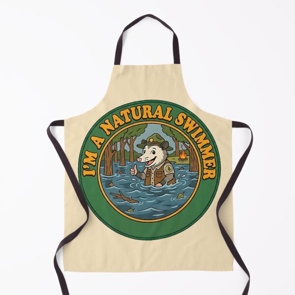 Item preview, Retro 70s Ranger Possum - I'm a Natural Swimmer designed and sold by TSOmac.