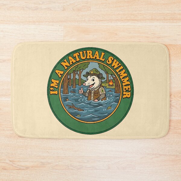 Item preview, Retro 70s Ranger Possum - I'm a Natural Swimmer designed and sold by TSOmac.