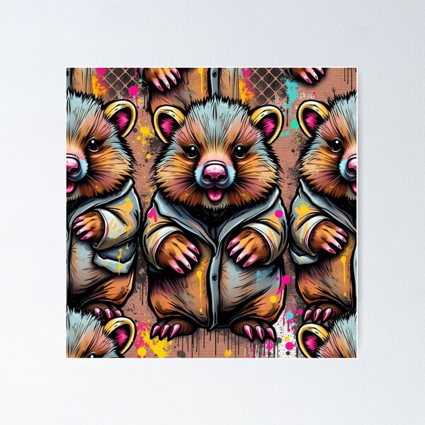 Item preview, Alternative Graffiti Wombat designed and sold by pUNKnown.