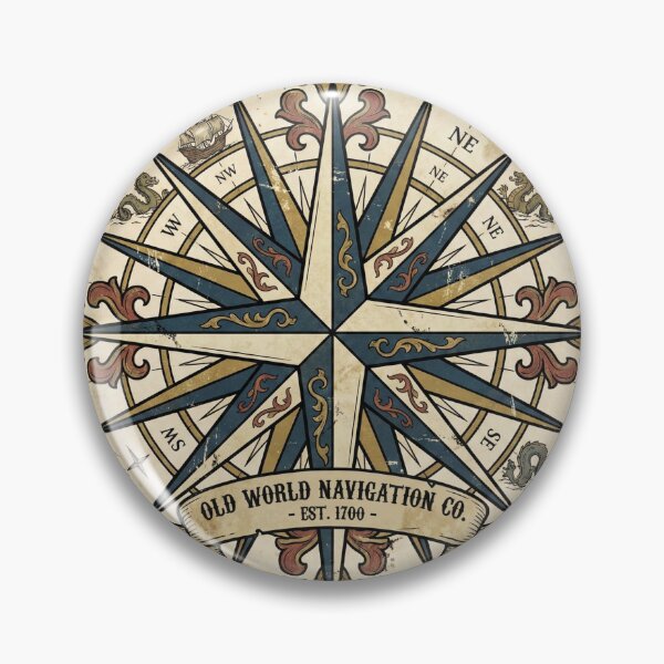 Item preview, Vintage Compass Rose designed and sold by pictranoosa.
