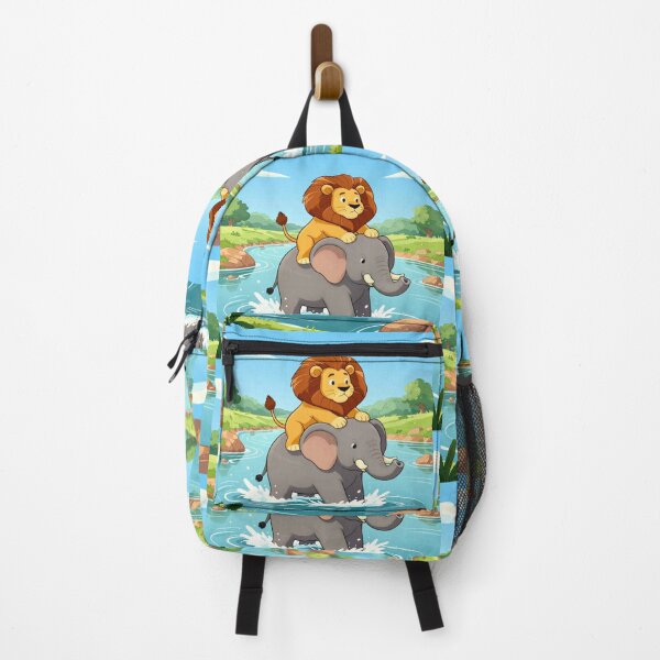 Item preview, river ride adventure colorful cartoon wildlife design designed and sold by SmashingDeals.