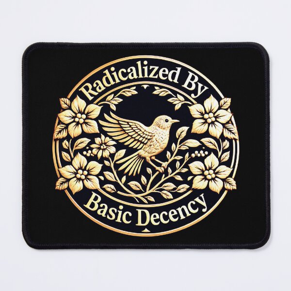 Item preview, Funny Retro Floral Radicalized by Basic Decency  designed and sold by gear-posters.