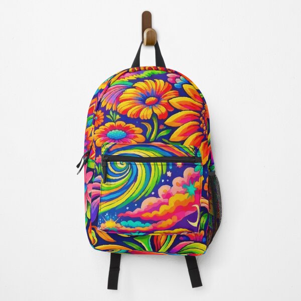 Item preview, Vibrant Retro Psychedelic Floral Dreamscape designed and sold by Far Out Goods.