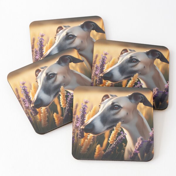 Item preview, ASPA friends e.V. _No. 11_Dog in the lavender field designed and sold by GALOGO – Art for Sighthounds & Animal Welfare.