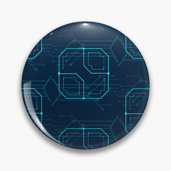 Item preview, Neon Circuit – Digital S Tech Emblem designed and sold by Inkae Studio.