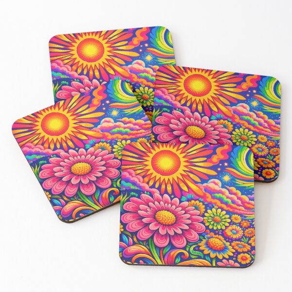 Item preview, Radiant Sun Psychedelic Wildflower Garden designed and sold by Far Out Goods.