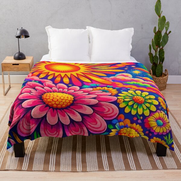Item preview, Radiant Sun Psychedelic Wildflower Garden designed and sold by Far Out Goods.
