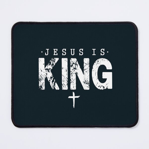 Item preview, Jesus Is King – Distressed Christian Faith Design designed and sold by Saxon Designs.