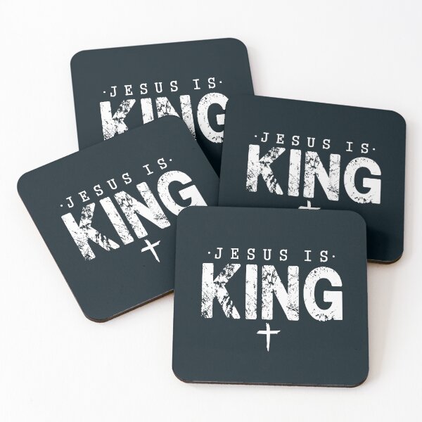 Item preview, Jesus Is King – Distressed Christian Faith Design designed and sold by Saxon Designs.